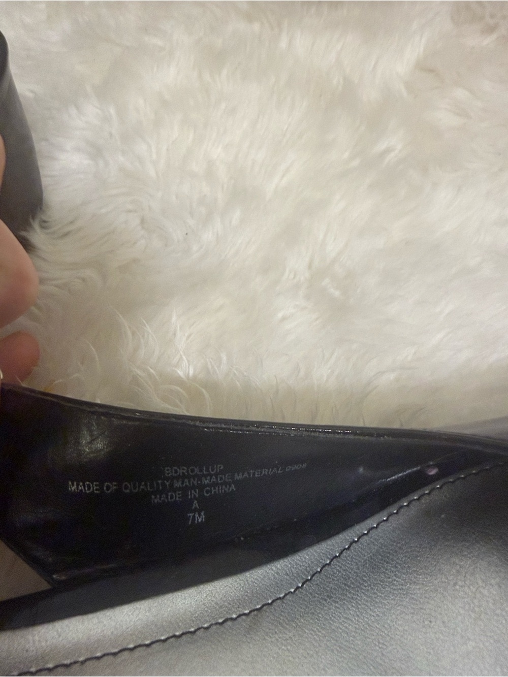 Bandolino Black Patent Slingback Wedge Sandals Size 7M EUC - Picture 7 of 7